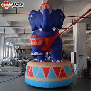 Ballon gonflable géant en forme d'éléphant de 4 m de haut avec impression numérique sur <span class=keywords><strong>tambour</strong></span> pour la décoration de scène de spectacle de cirque et la promotion - Product Image 4