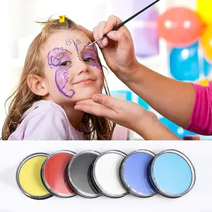 Kits de pintura facial e corporal ativados por água não tóxico para crianças e adultos maquiagem cosplay facial cobertura total