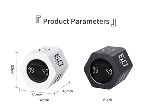 <span class=keywords><strong>Temporizador</strong></span> Digital con Sensor de Gravedad, Pantalla LED, Plástico Ecológico, Batería Recargable, Modo de Vibración Silencioso para Niños y Estudiantes - Product Image 6