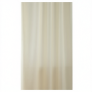 Cortina de ducha de tela de 180 x 200 cm, color beige, de doble cara, para baño - Product Image 2