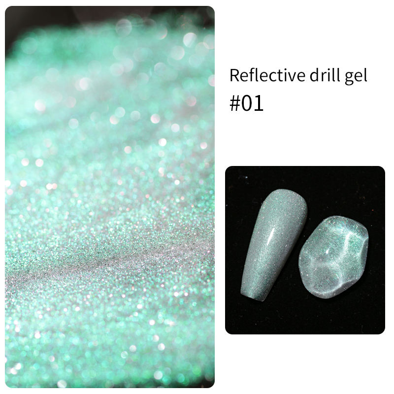 #01 Gel pailleté réfléchissant