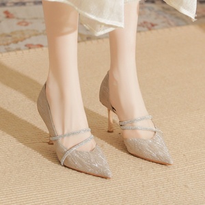 Chaussures à talons hauts sexy pour femmes, respirantes, antidérapantes, à talon aiguille, confortables pour l'été et prêtes pour l'hiver, pour les femmes élégantes - Product Image 2