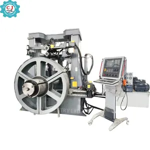 Diameter 2000mm CNC Automatic Sheet Metal Fan Flanging Machine With Punching Unit