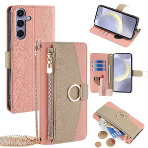 Étui Portefeuille Miroir Tendance pour Femme avec Emplacements pour Cartes pour <span class=keywords><strong>Samsung</strong></span> <span class=keywords><strong>Galaxy</strong></span> S26 <span class=keywords><strong>Ultra</strong></span> S25 S24 Plus S23 S22 FE Housse Type Livre - Product Image 1