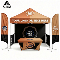 Carpa de Exhibición con Estructura de Acero de 10x10 Pies, Carpa Plegable Impermeable de una Sola Capa de Oxford 300D para Eventos de Mercado de Agricultores