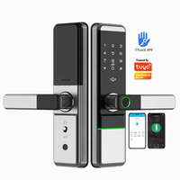 Cerradura Inteligente de Aleación de Aluminio con Wi-Fi, Huella Dactilar, Contraseña, Tarjeta NFC y Control Remoto por Aplicación Tuya TTlock