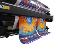 Imprimante et découpeuse éco-solvant Mimaki CJV330-160 64 pouces rouleau-à-rouleau |   Vitesse d'impression jusqu'à 100 m²/h pour les enseignes et les graphiques