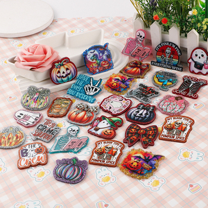 Custom Acrylic Plastic Glitter Designer Charms Retractable Badge Reel with No <b>Holder</b> Badge <b>Holder</b> & Accessories - Product Image 5