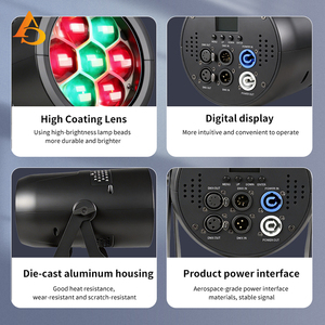 Luz par de aluminio Bee Eye de 7X40W con control puntual - Product Image 4