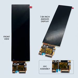Layar AMOLED 7.84 " Layar Bar Terentang Modul Layar Sentuh MIPI Resolusi Tinggi untuk Monitor Kaca Spion Casing PC Aida64 - Product Image 4