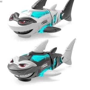 Jouets pour enfants à piles électrique universel roue queue secouer <span class=keywords><strong>Robot</strong></span> <span class=keywords><strong>requin</strong></span> <span class=keywords><strong>jouet</strong></span> avec éclairage musique - Product Image 6