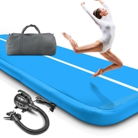 Tapis de gymnastique gonflable professionnel de haute densité pour le taekwondo, idéal pour les figures et les retournements, excellente absorption des chocs pour un entraînement sûr.