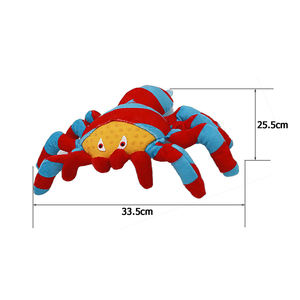 Stokta fabrika Pet ürünleri sıcak satış köpek gıcırtılı Chew oyuncak örümcek peluş ve lateks oyuncak düşük adedi köpek yıkılmaz oyuncak - Product Image 5