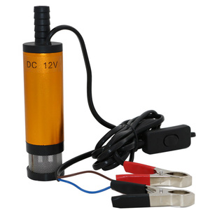 <span class=keywords><strong>ปั๊ม</strong></span>จุ่มไฟฟ้าแบบพกพาขนาดเล็ก 12V 24V DC สำหรับสูบน้ำ<span class=keywords><strong>มัน</strong></span><span class=keywords><strong>ดีเซล</strong></span> น้ำ  ตัวปั๊มทำจากอลูมิเนียมอัลลอยด์ อัตราการไหล 12 ลิตร/นาที <span class=keywords><strong>ปั๊ม</strong></span>ถ่ายน้ำมันเชื้อเพลิง - Product Image 1