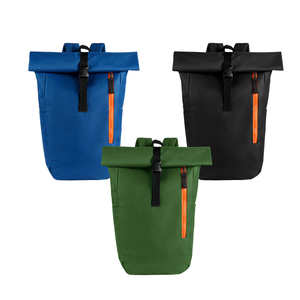 Sac à dos de voyage pour ordinateur portable à fermeture par rouleau avec logo personnalisé pas cher en promotion pour adolescent - Product Image 5