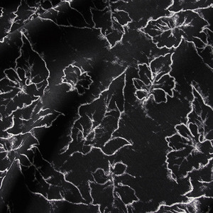OEM ODM Moyen-Orient Robe Tissu Noir Foncé Tissé Imprimé Polyester Abaya Tissu Matériel - Product Image 3
