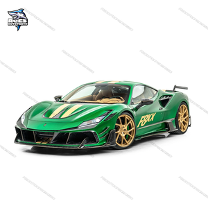 Kit de Carrocería Estilo M en Fibra de Carbono Seca para <span class=keywords><strong>F8</strong></span> 2019-2020 Tributo Spider, Parachoques Delantero/Trasero, Faldones Laterales, Escape, Color Negro Carbono - Product Image 5