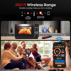 Termómetros Digitales Inalámbricos Inteligentes de 360 pies para el Hogar, Horno, Barbacoa, Cocina, Asado, Bebidas FM213 Smart - Product Image 5