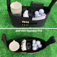 Chariot de golf suspendu personnalisé organisateur Caddy boisson bouteille porte-stylo pochette pour téléphone Golf Push Cart accessoires Golf suspendu Caddy sac