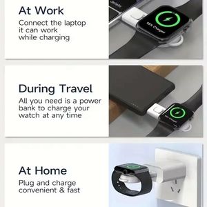 <b>USB</b>/Type C Wireless Smart Watch Charger Magnetic Charging Station for Watch Series 8 7 6 5 4 3 2 - Product Image 4