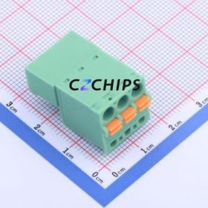 KF2EDGKDR-5.0-3P Plug-in Terminal Block P=5mm Connector ( Connector Type: Plug )( Construction: 1x3P )( Pitch: 5mm ) - Product Image 2