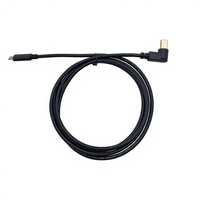 Câble d'imprimante et de scanner 1M USB C MÂLE vers USB B MÂLE coudé Noir PVC Standard, Câble de données USB multifonctionnel