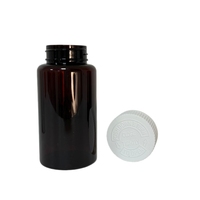Flacon d'emballage pour capsules de médicaments PET 150 cc noir scellé