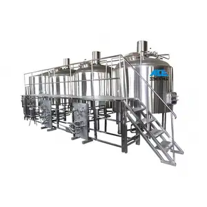 Automation 1000L 2000L 3000L 4000L 5000L Turnkey Craft Commercial Beer Brewing Equipment