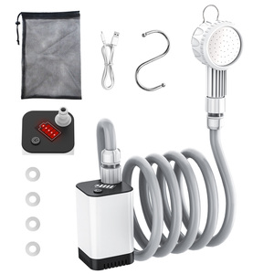 Bomba de Ducha Inteligente con Pantalla LED, 5200 mAh Recargable, Impermeable IPX7, Portátil para Senderismo, Viajes y Camping - Product Image 1