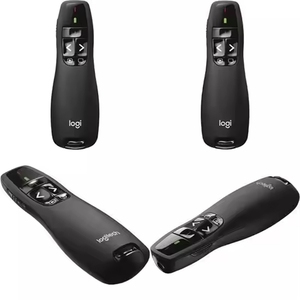 Logitech ดั้งเดิม R400 2.4GHz รีโมทคลิกเกอร์พร้อมปากกาเลเซอร์สีแดง50ฟุตนำเสนอหน้าหมุน - Product Image 2