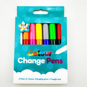 Paquete de 6 bolígrafos que cambian de color con 1 bolígrafo mágico para obras de arte infantiles - Product Image 1