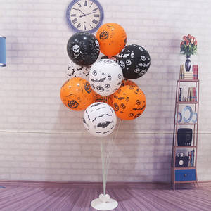 ลูกโป่งยางวันฮาโลวีนขนาด12นิ้ว,ลูกโป่งรูปฟักทองผีกระโหลกปีศาจลูกโป่งใยแมงมุมสำหรับตกแต่งงานปาร์ตี้หรือของเล่นรักษา - Product Image 4