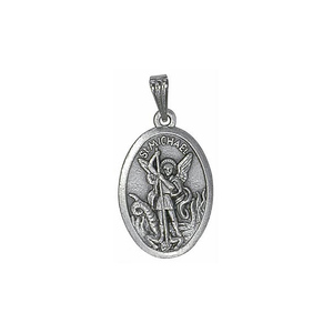 Medalla de San Miguel Arcángel de Metal Hecha a Medida - Product Image 3