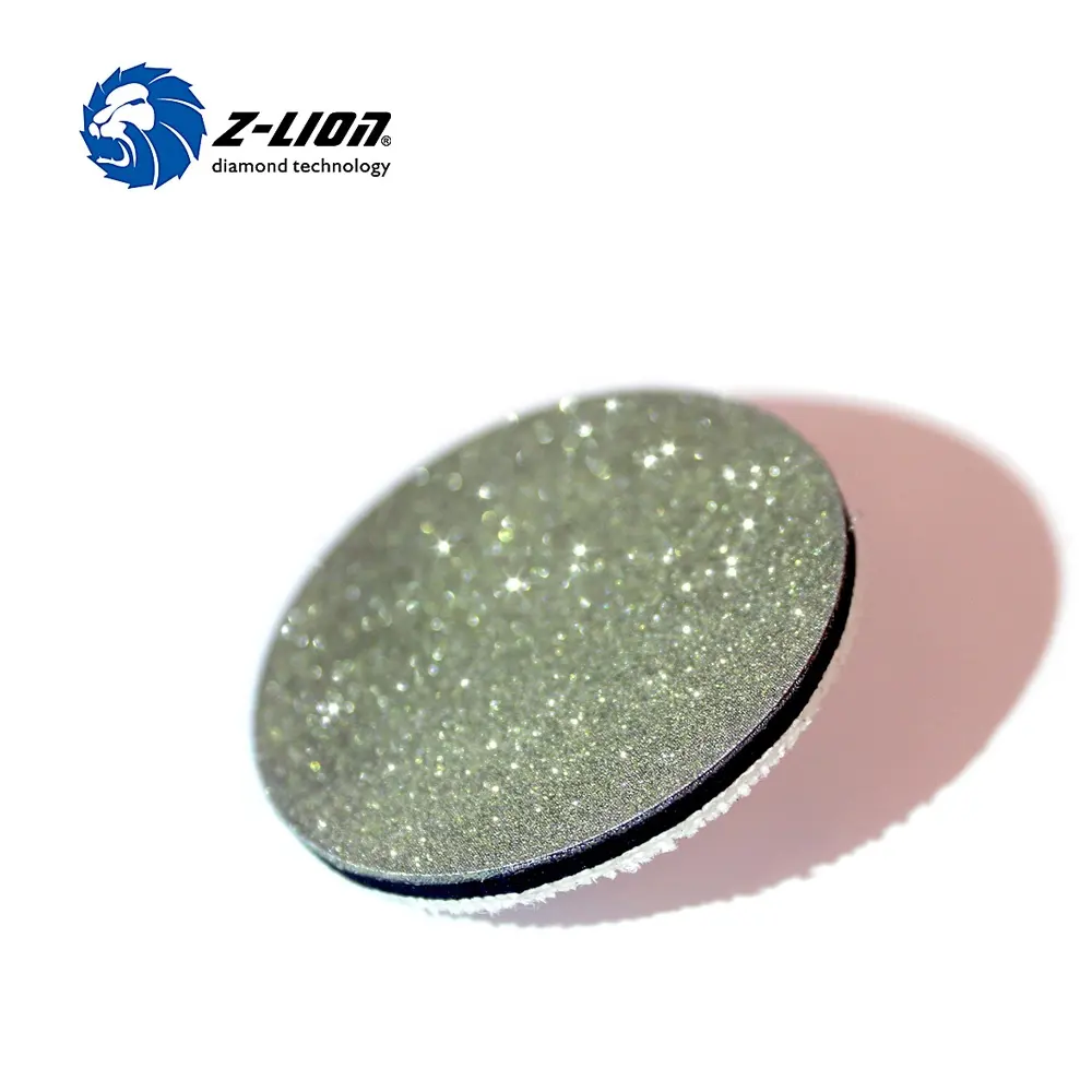 3 Inch Z-LION Diamond Sanding Disc Roll Lock Glass Ceramic Granite Grinding Wheel Abrasive Sandpaper Disk