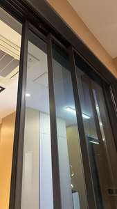 <span class=keywords><strong>Porte</strong></span> <span class=keywords><strong>coulissante</strong></span> en verre et aluminium à glissement silencieux avec système <span class=keywords><strong>de</strong></span> <span class=keywords><strong>guidage</strong></span> inférieur à roulettes en nylon, étanche pour salle <span class=keywords><strong>de</strong></span> bain et chambre à coucher - Product Image 6