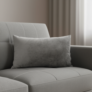 Cuscino in Velluto Olandese 40*60 Grigio, Cojin Terciopelo, Cuscino per Seduta e Decorativo - Product Image 3