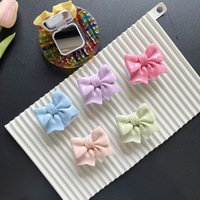 Funda para Teléfono Móvil con Lazo Estilo Coreano, con Soporte, Espejo Cosmético Retráctil, Resina Plástica, Adhesivo para Escritorio