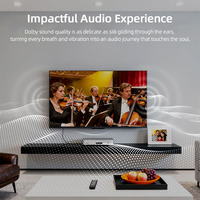 R&E Top Rated 55 Inch LED Smart TV 4K UHD HDR Android WiFi voor frameloos flatscreen display Luxe Huis