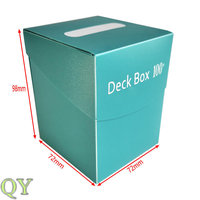 YY personnalisé imprimé 80 + 100 + PP en plastique Deck Box magnétique Trading Card Storage Case pour collectionneurs