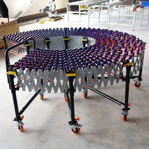 Bán Hot Telescopic trọng lực Skate bánh xe băng tải hệ thống Thép thực phẩm Giao thông vận tải khai thác mỏ vít xả vành đai băng tải lắp ráp dòng - Product Image 5