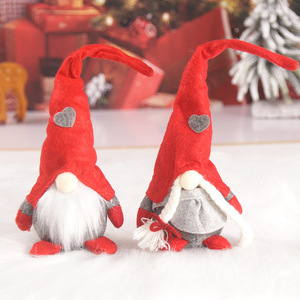 Adorno colgante de tela navideña, muñeco de peluche sin rostro para decoración del árbol de Navidad - Product Image 5