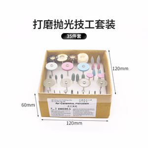 Ensemble de meulage et de polissage en métal et en porcelaine pour techniciens, support en résine et tête de meulage en céramique - Product Image 4