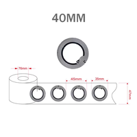 Autocollant de puce nfc à puce 213 personnalisé étiquette RFID époxy auto-adhésive 40mm de diamètre autocollant/étiquette/étiquette/étiquette nfc inscriptible