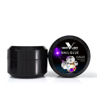 Colle de décoration VENALISA 15ml, Gel UV&LED pour ongles, fixation solide, pour diverses tailles de bijoux d'ongles 86502