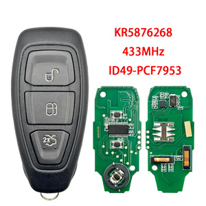 Llave Inteligente con Chip ID49, 3 Botones, ABS Negro, para Ford Focus C-Max Kuga 2016 2017 2018 2019 FCCIDKR5876268 - Product Image 1
