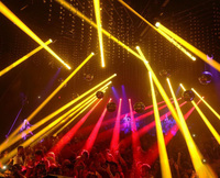 Marslite Lyre à tête mobile 100W à faisceau LED pour DJ, discothèques et scènes
