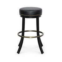 Tabouret de bar vintage en gros avec siège rembourré, structure métallique, mobilier industriel, assise durable et confortable pour salon et chambre
