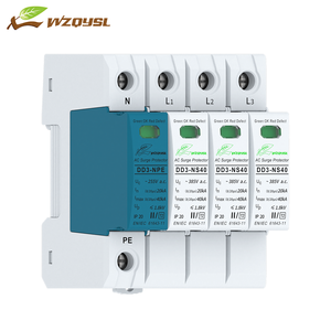 Wzqy DD3-NS40 T2 3P + N 20ka 385V/320V/275V Ngoài Trời LED Chiếu Sáng Đường Phố LED Thiết Bị Bảo Vệ Tăng Thiết Bị AC Thiết Bị Bảo Vệ Tăng - Product Image 3