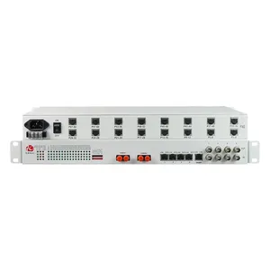 Fctel 60 canaux Fxo Fxs Voice Mux convertisseur de téléphone analogique sur Fiber optique avec Ethernet et RS232