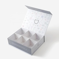 Boîte cadeau à thé personnalisée avec paillettes, en matériaux recyclés, boîte rigide en forme de livre pour l'emballage de thé et de capsules de café